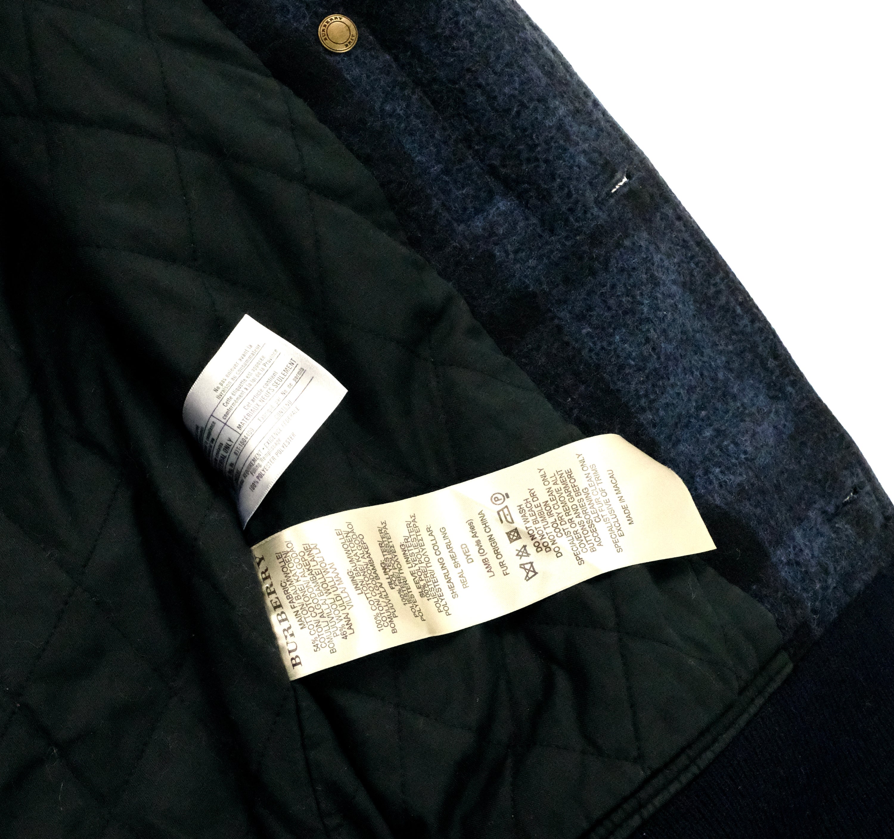 Burberry Wool Jacket Check