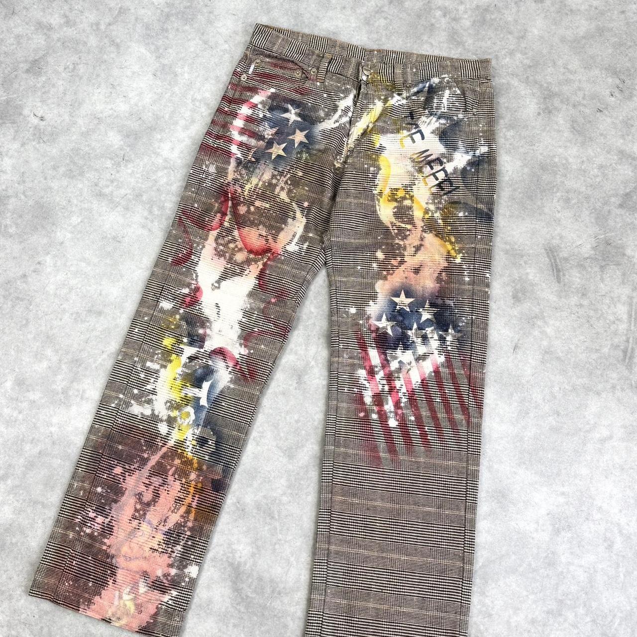 Iceberg print trousers