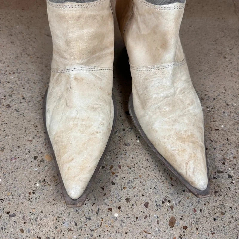 Canvas western boot