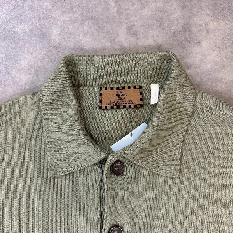 Vintage Fendi polo knit jumper
