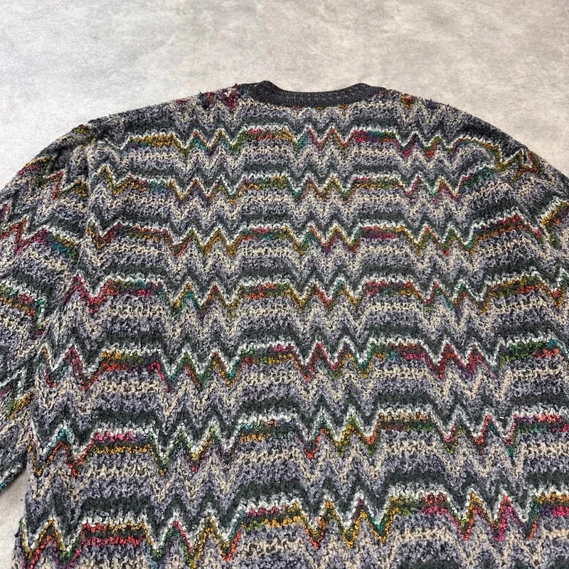 Yves Saint Laurent abstract knit jumper