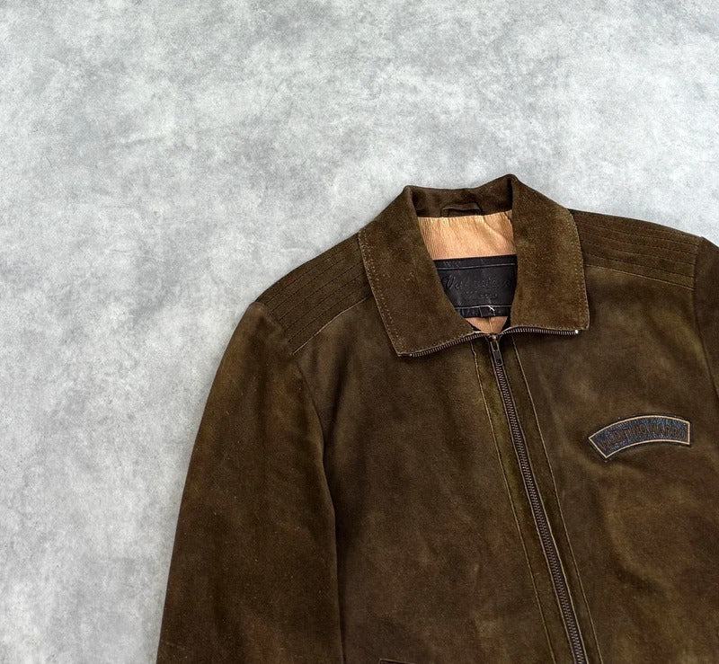 Vintage leather suede jacket