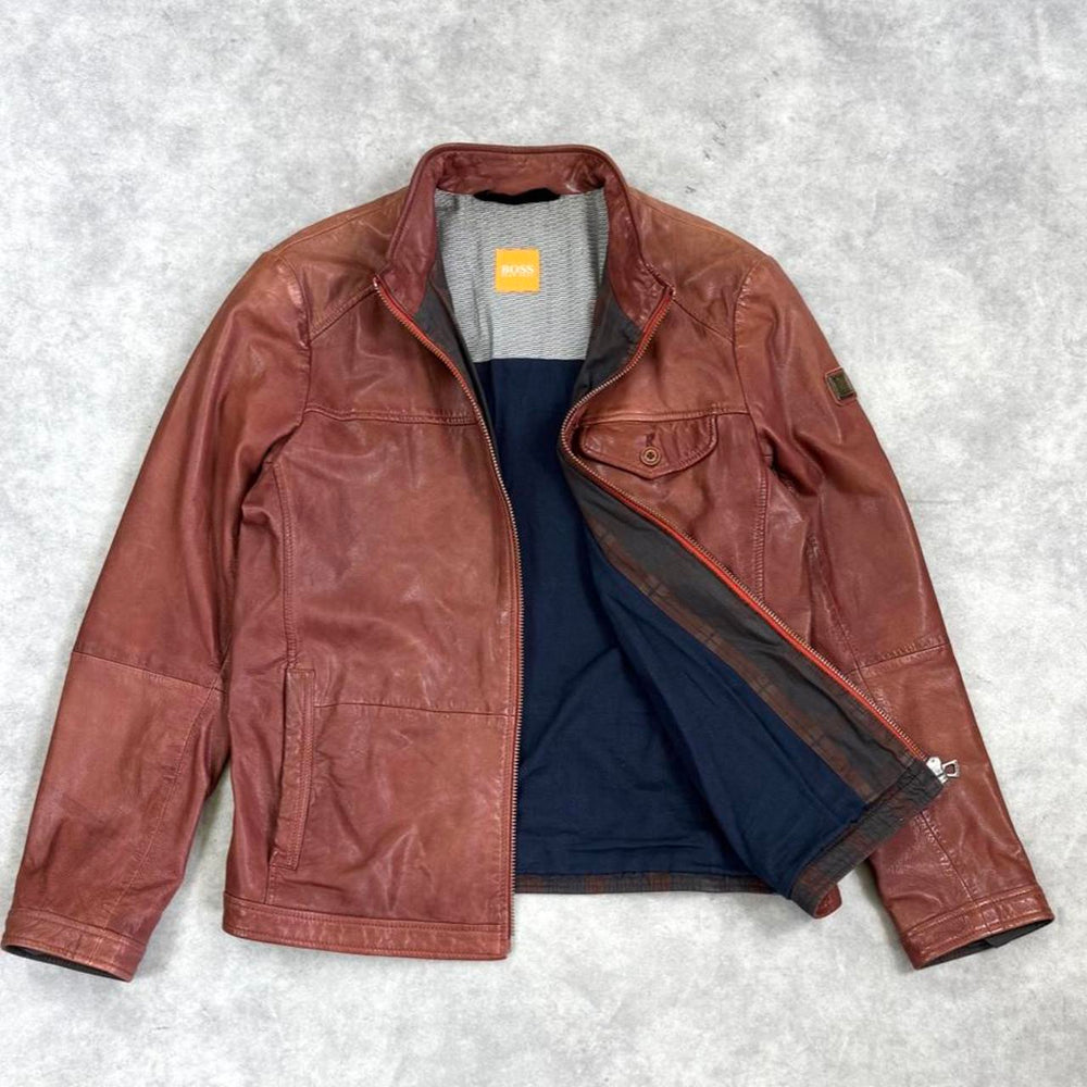 Hugo Boss leather jacket