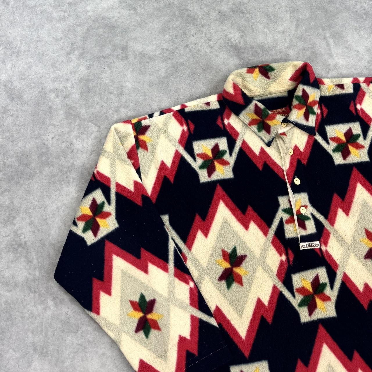 Vintage print fleece