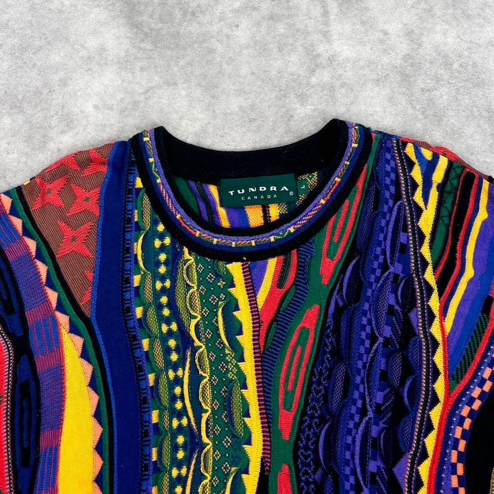 Vintage Tundra 3D knit jumper