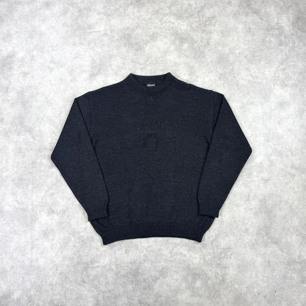 Vintage Versace embroidered knit jumper