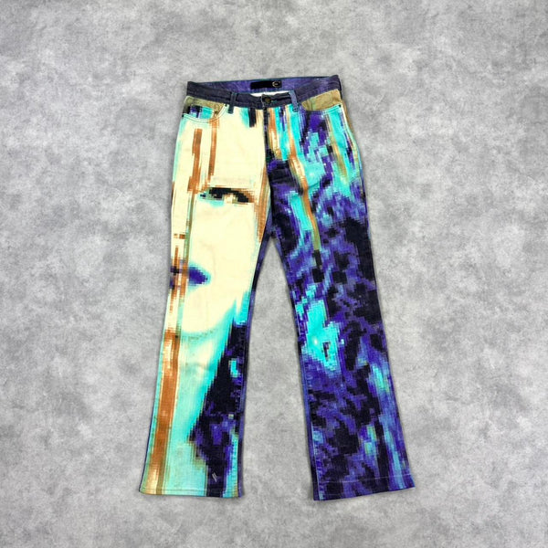 Vintage Roberto Cavalli print trousers