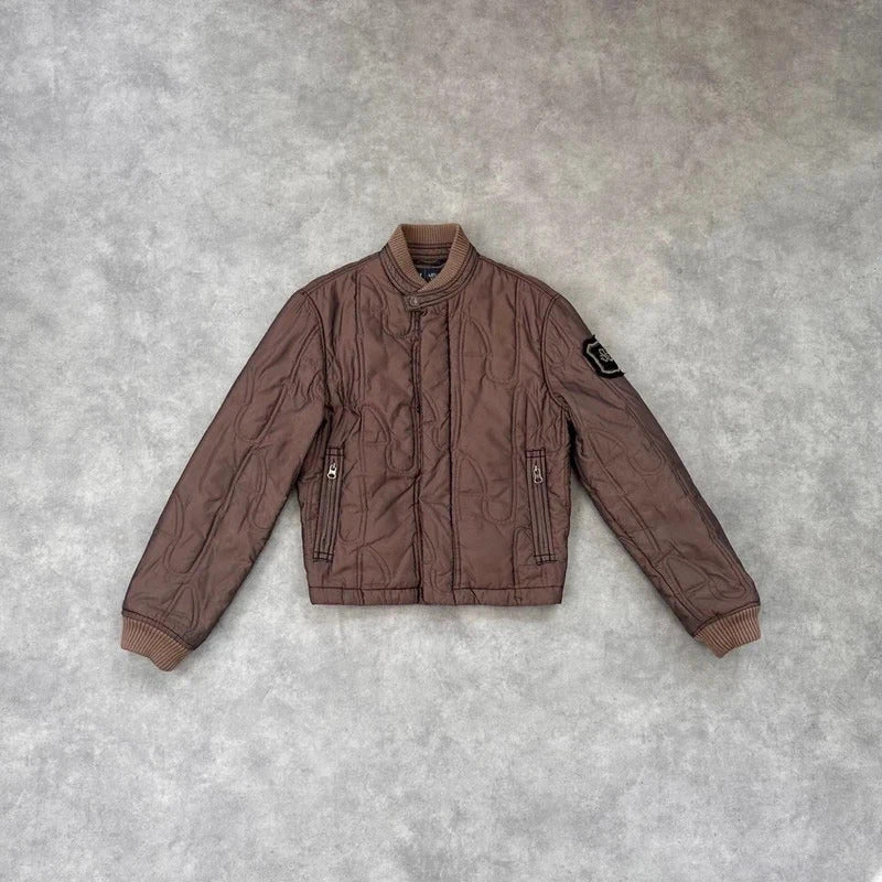 Armani Jeans quilted bomber jacket