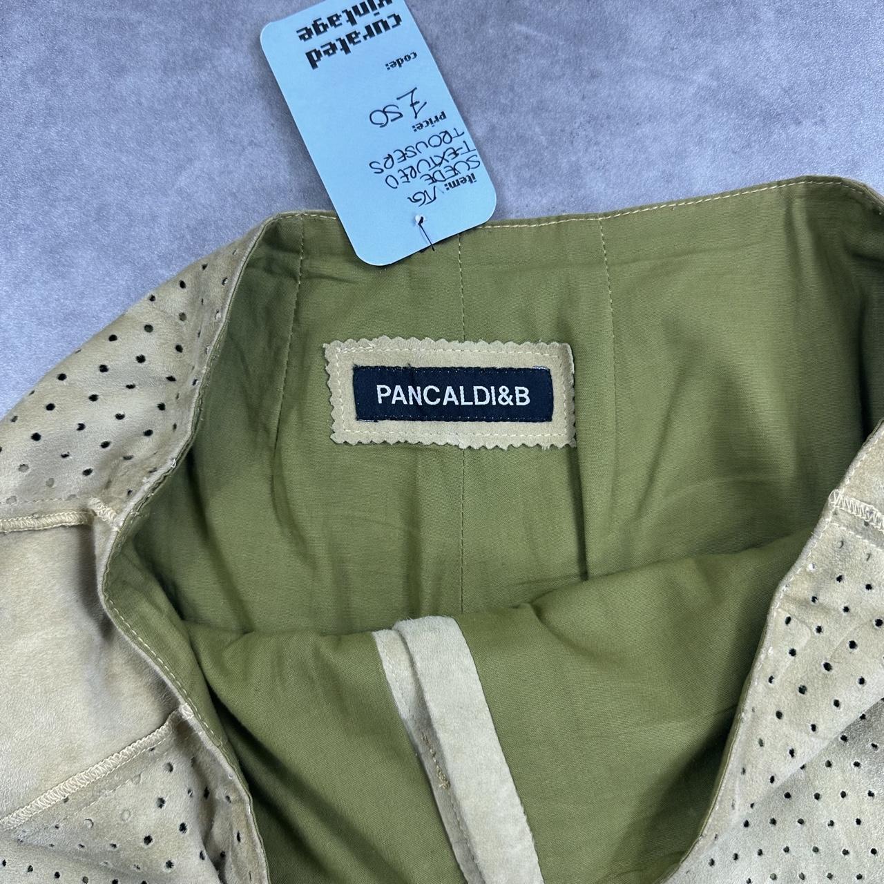 Pancaldi & B tan suede trousers