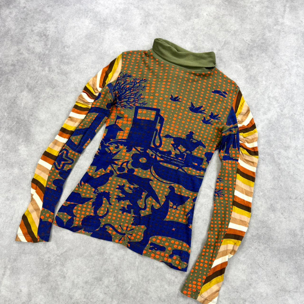 Vintage Custo Barcelona print top