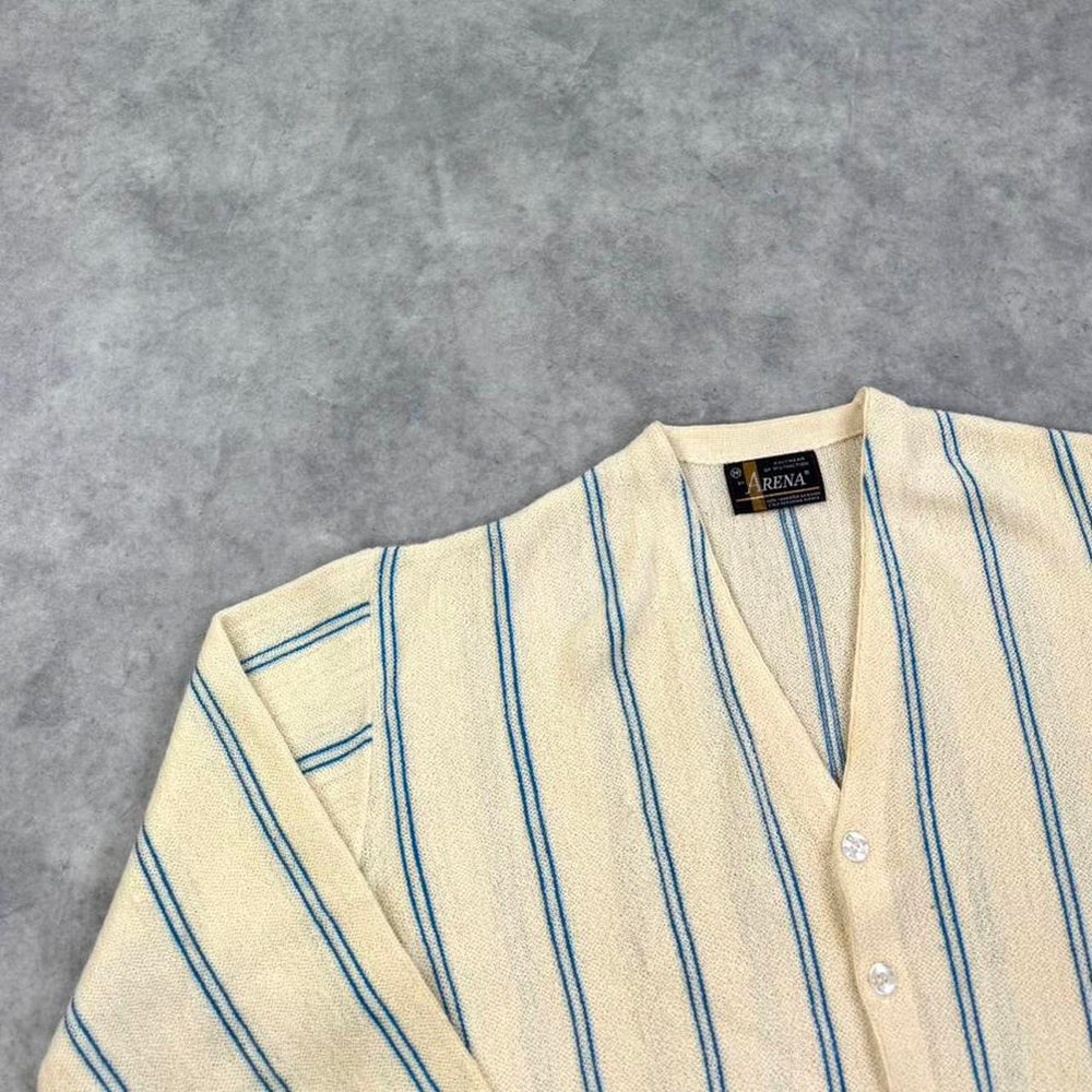 Vintage striped knit cardigan