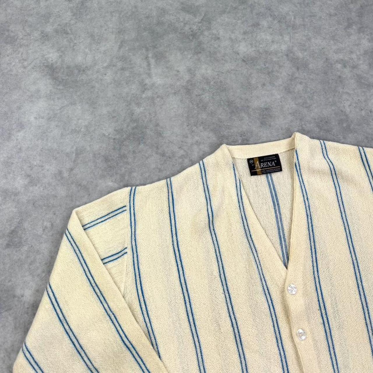 Vintage striped knit cardigan