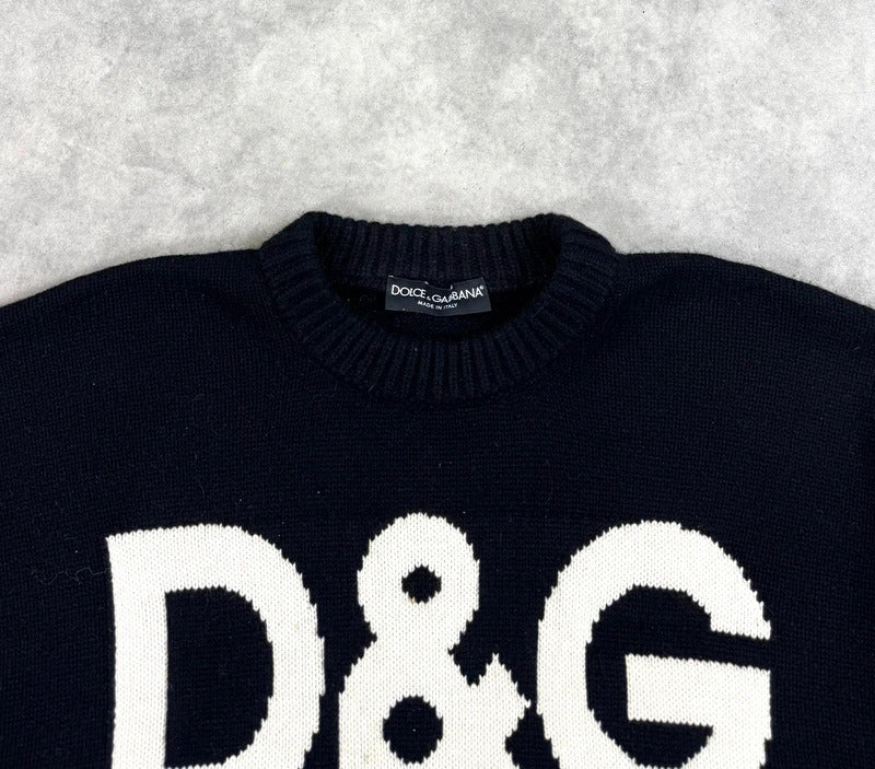 Dolce & Gabbana spell out cashmere knit jumper