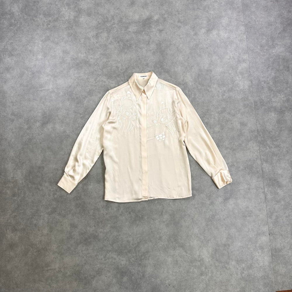 Iceberg cream silk shirt