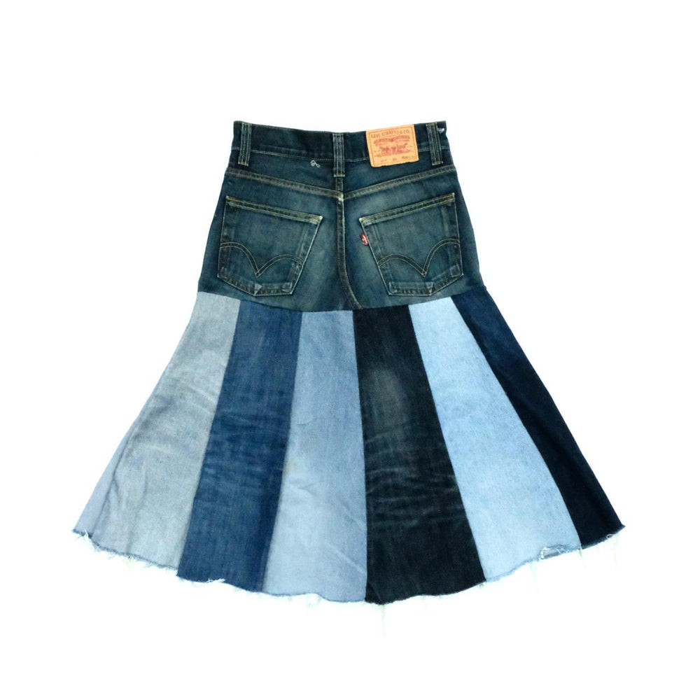 Rework Levis denim skirt