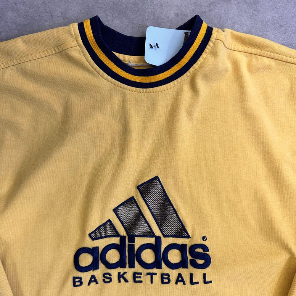 Yellow Adidas Basketball Jumper