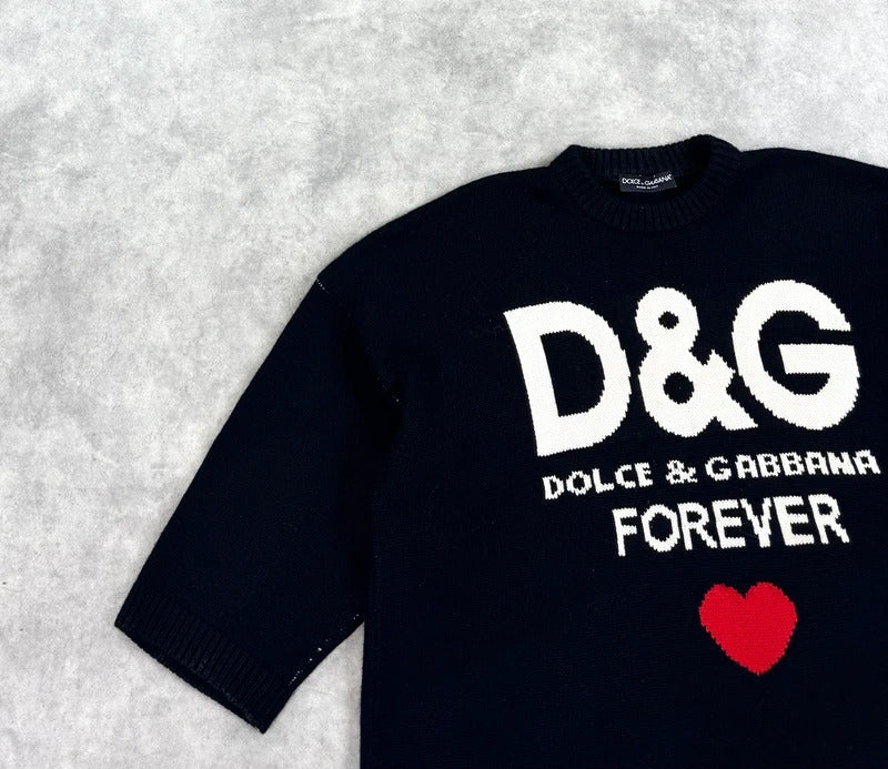 Dolce & Gabbana spell out cashmere knit jumper