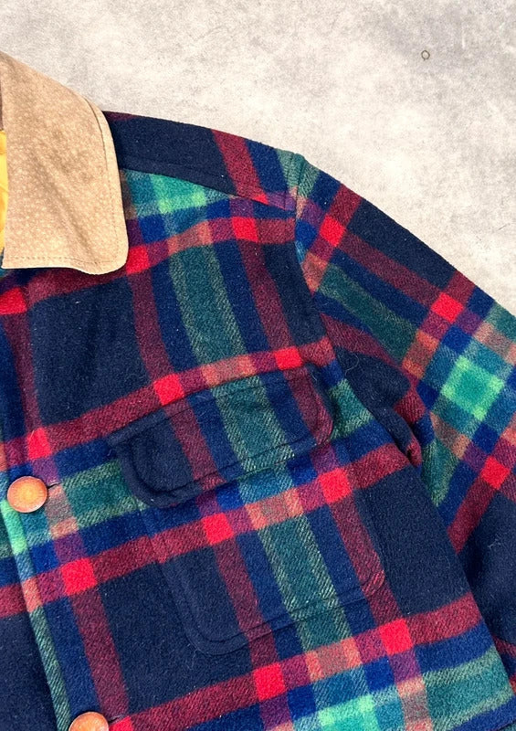 Vintage Levi’s check plaid utility jacket