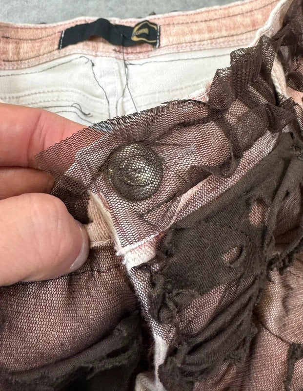 Vintage Roberto Cavalli distressed trousers