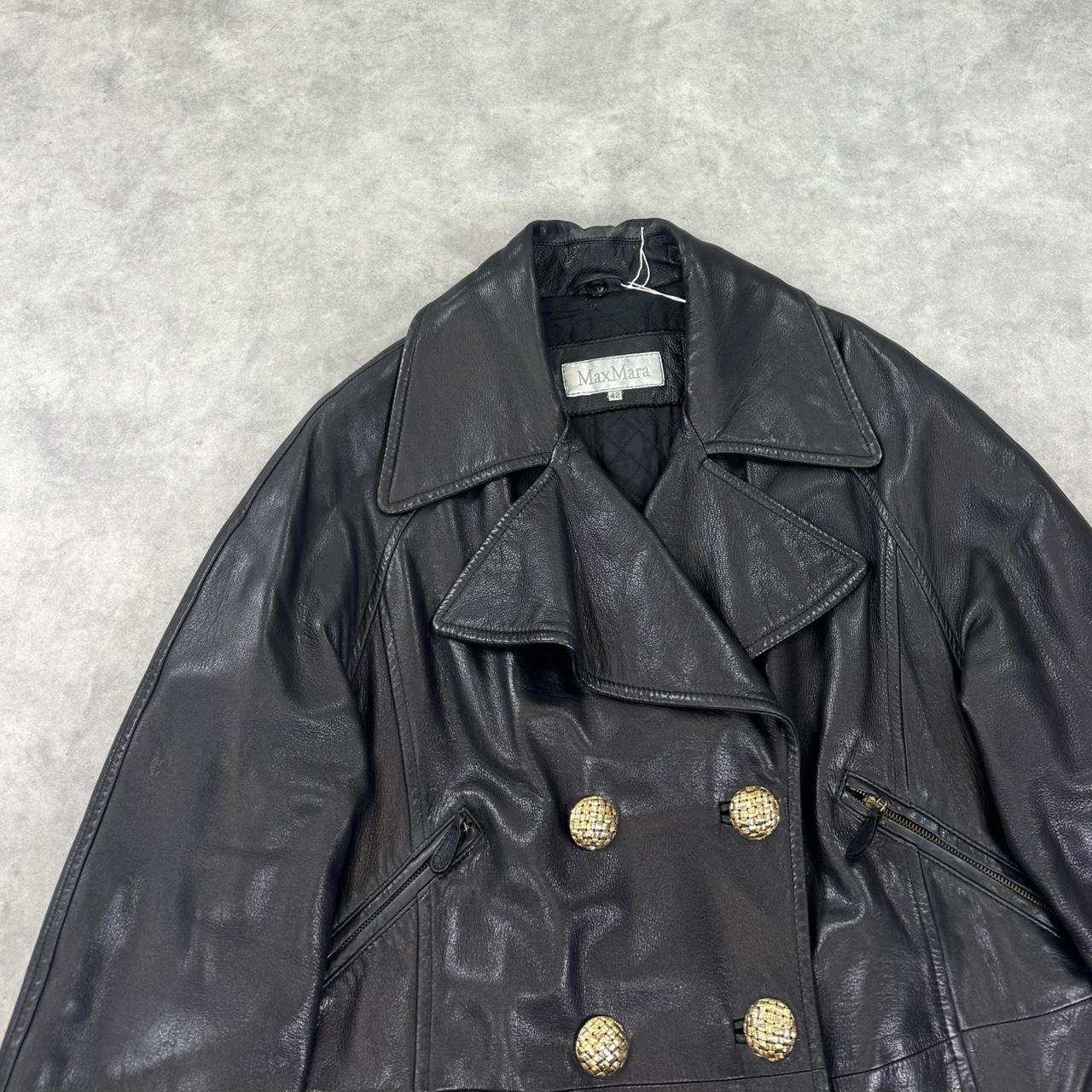 Vintage Max Mara leather coat