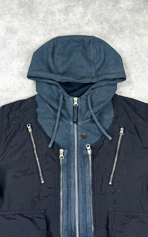 Stone Island Shadow Project layered hoodie