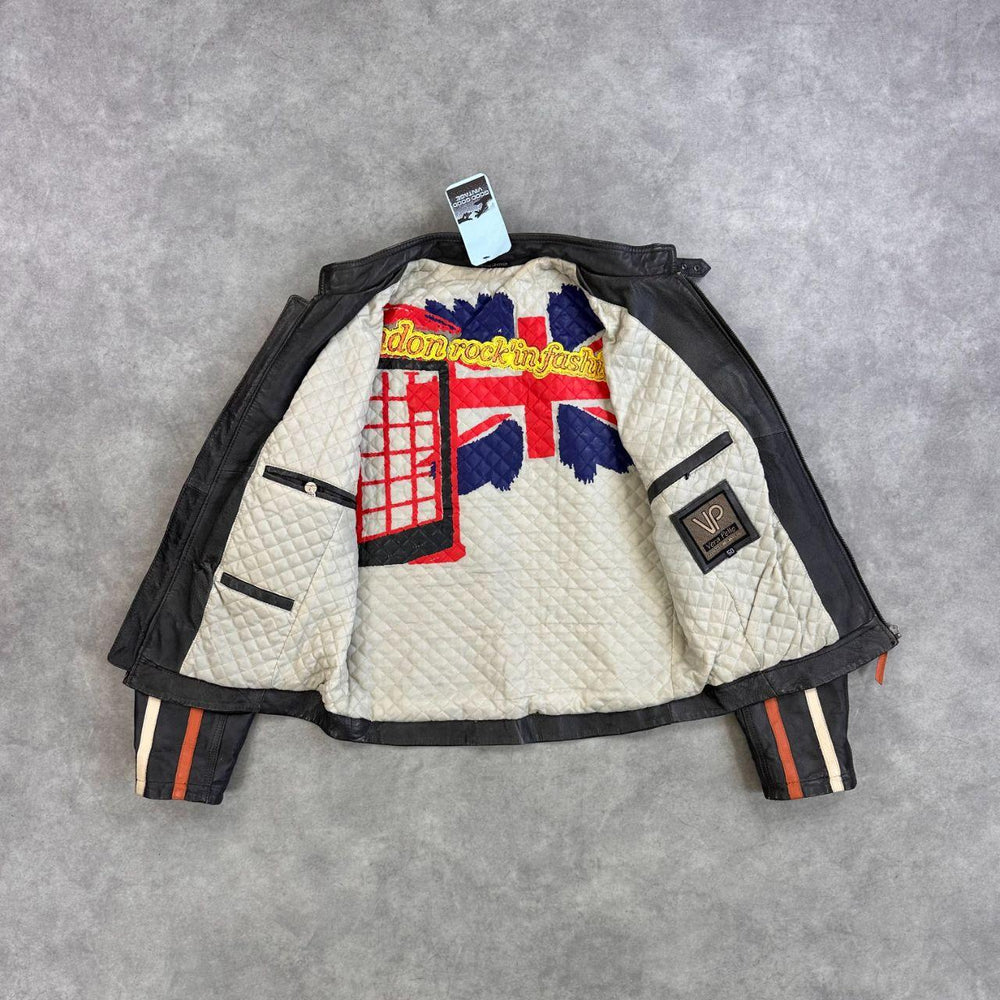Leather Vera Pelle Bomber Jacket