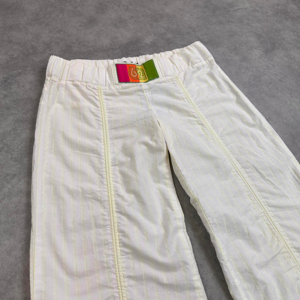 Only white baggy trousers