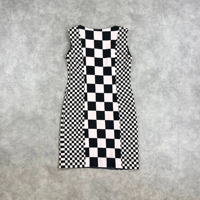 Moschino dress / Checkerboard dress
