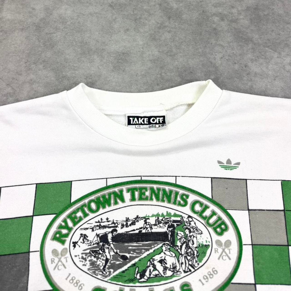 Vintage 80s adidas print jumper