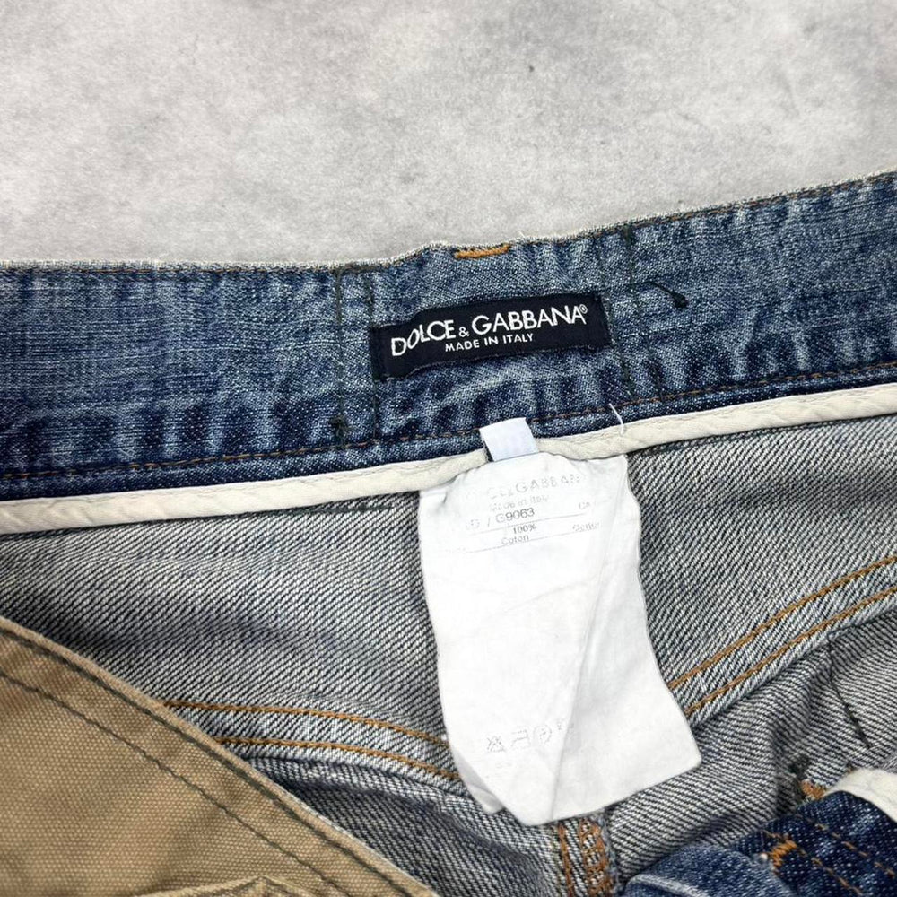Dolce & Gabbana A/W 2005 multi pocket hybrid cargo jeans
