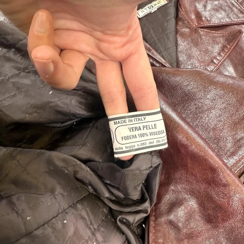 Vintage 2000s leather coat