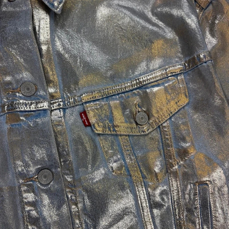 Levi's silver painted jacket