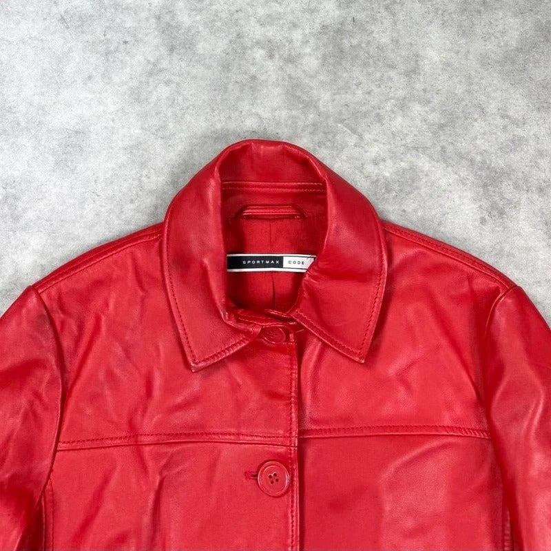 Sportmax leather jacket