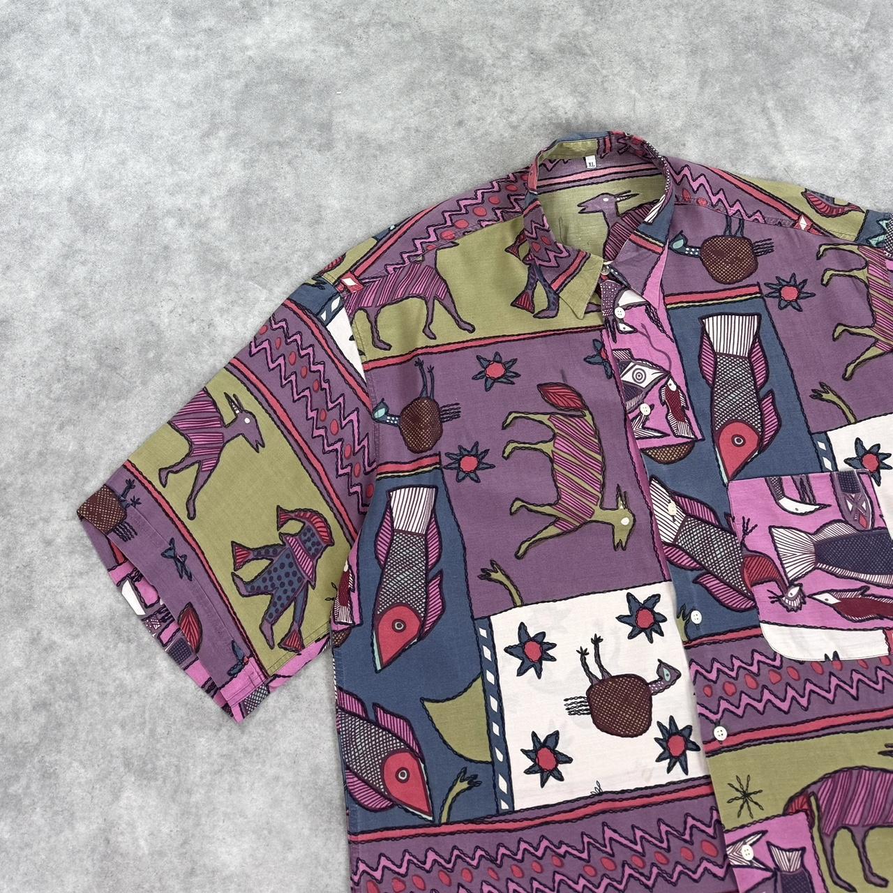Vintage silk print shirt