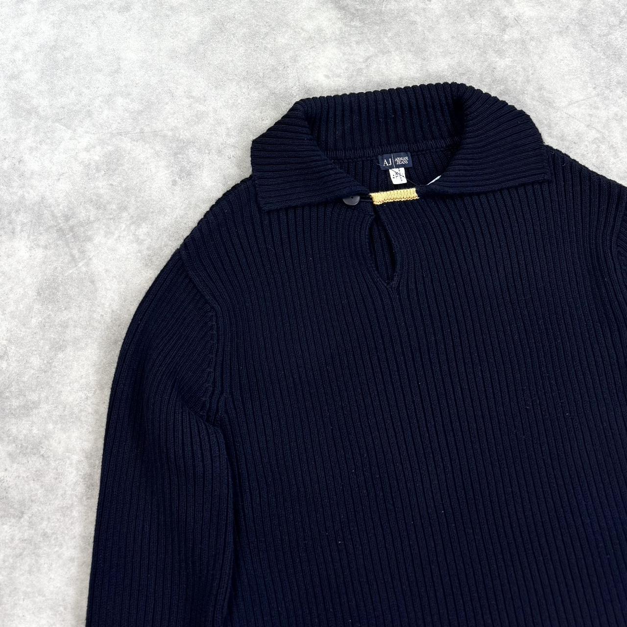 Vintage Armani ribbed knit jumper