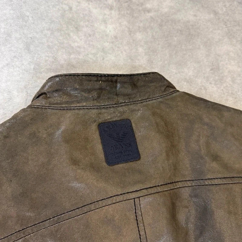 Armani Jeans lambskin jacket