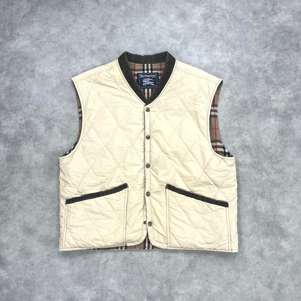 Vintage 90s Burberry quilted gilet