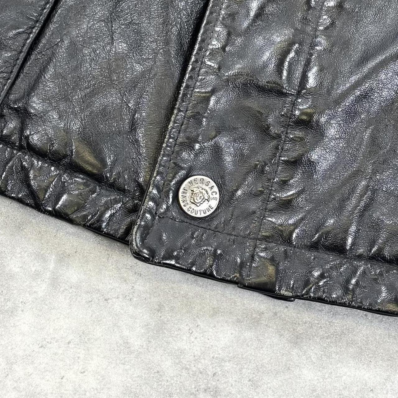 Versace leather jacket
