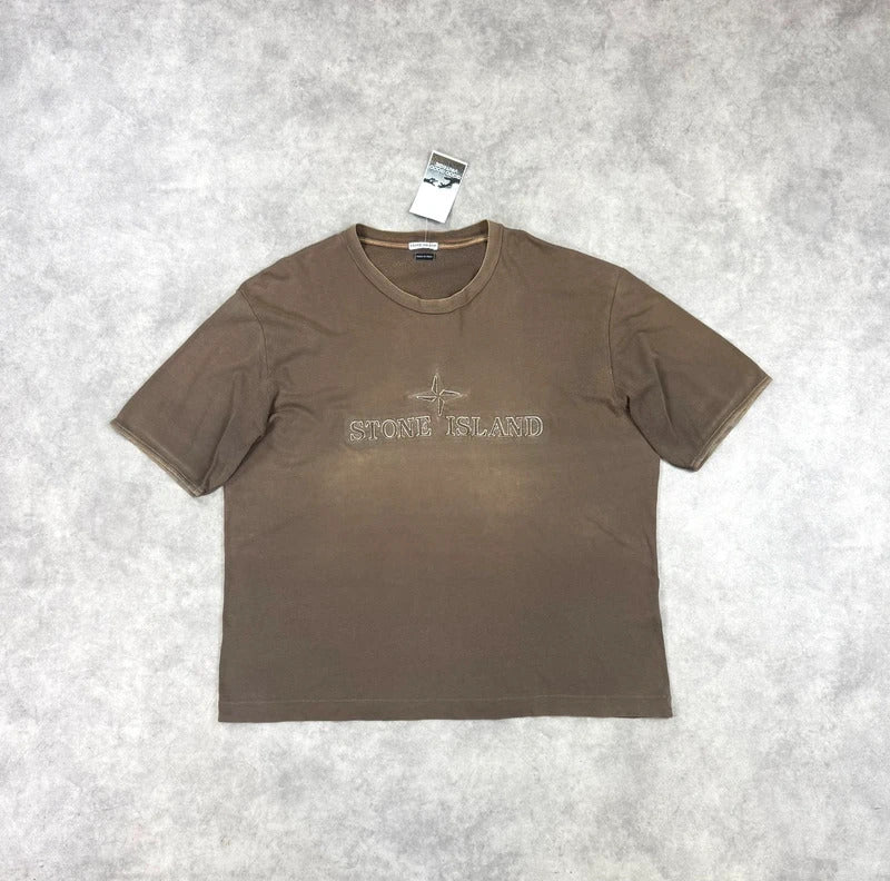 Vintage Stone Island spell out t-shirt