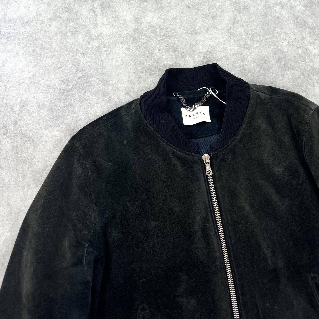 Vintage Sandro Paris suede leather jacket