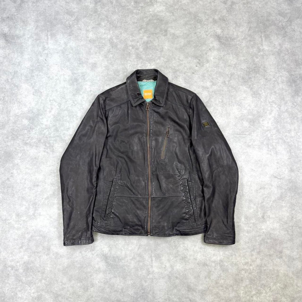 Hugo Boss leather jacket