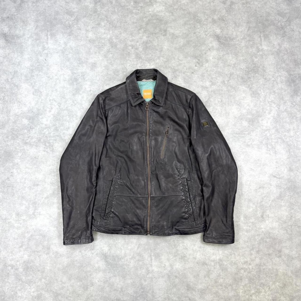 Hugo Boss leather jacket