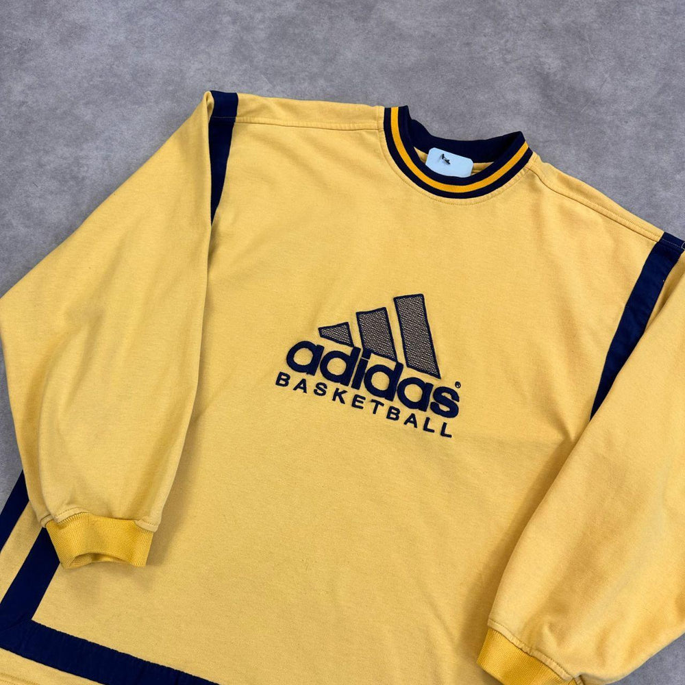 Yellow Adidas Basketball Jumper