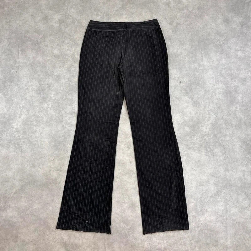 Replay trousers boot leg pinstripe