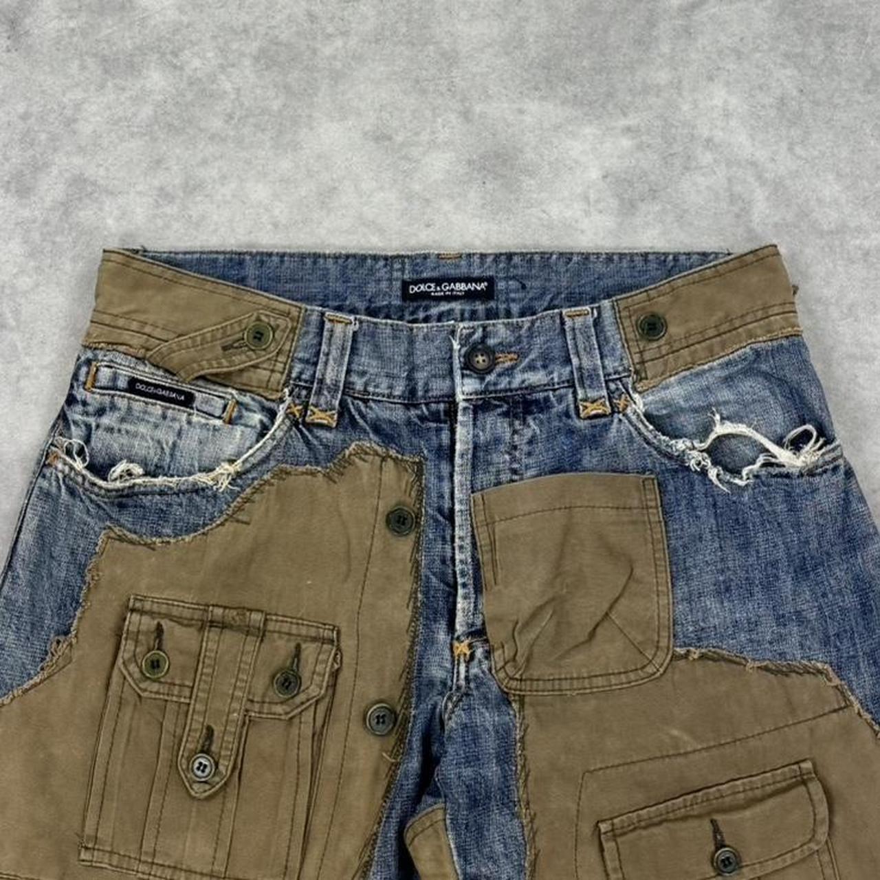 Dolce & Gabbana A/W 2005 multi pocket hybrid cargo jeans