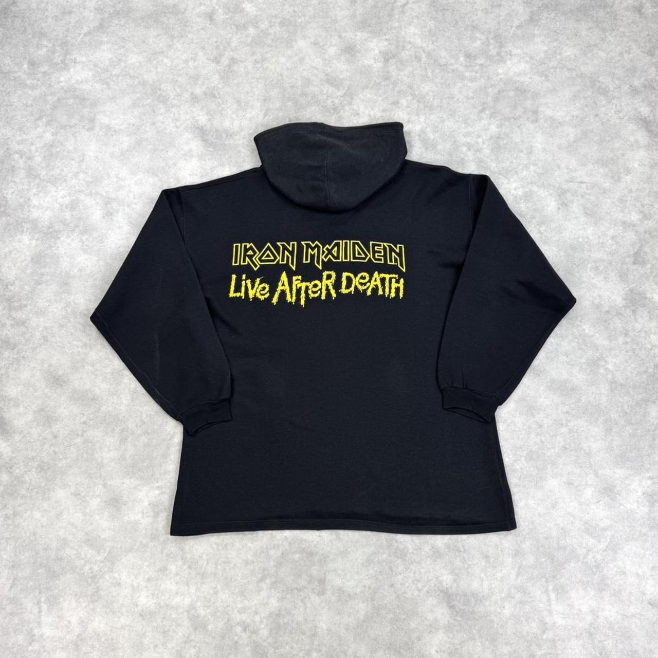 Vintage Iron Maiden print hoodie