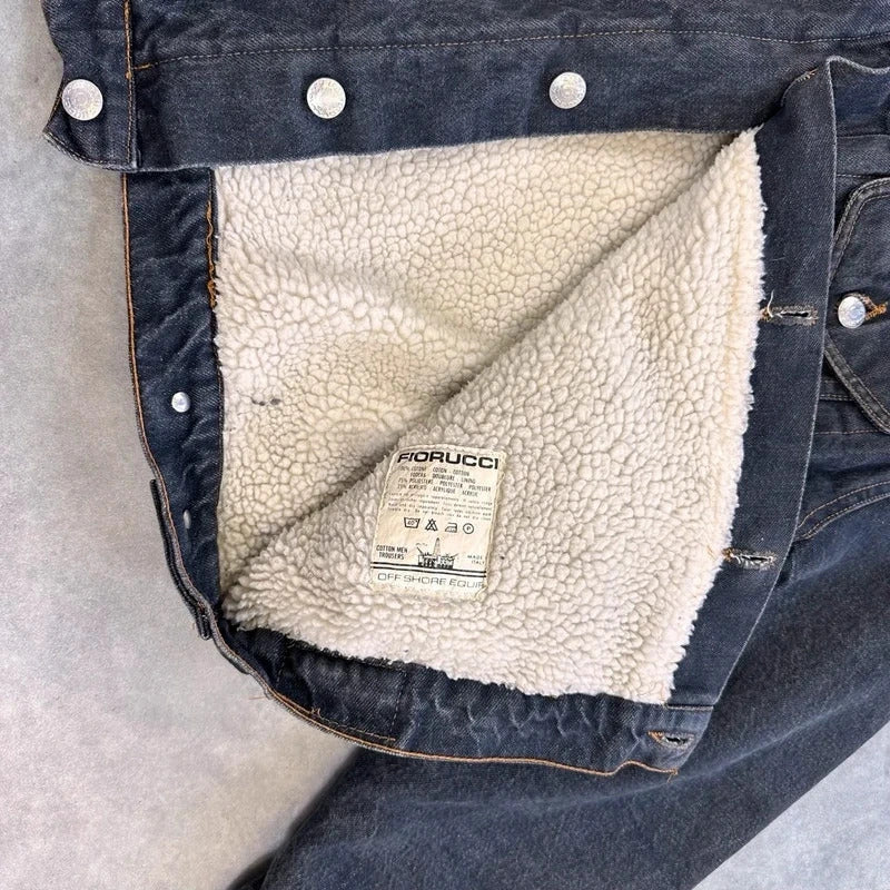 Fiorucci denim sherpa jacket