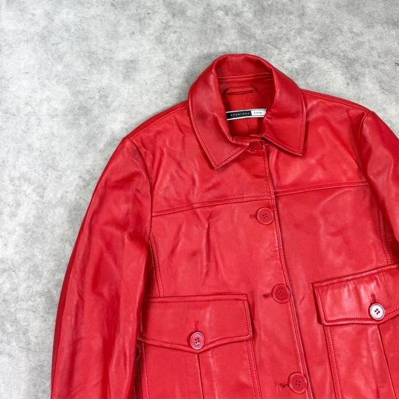 Sportmax leather jacket
