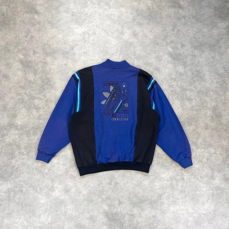 Vintage Adidas quarter zip jumper