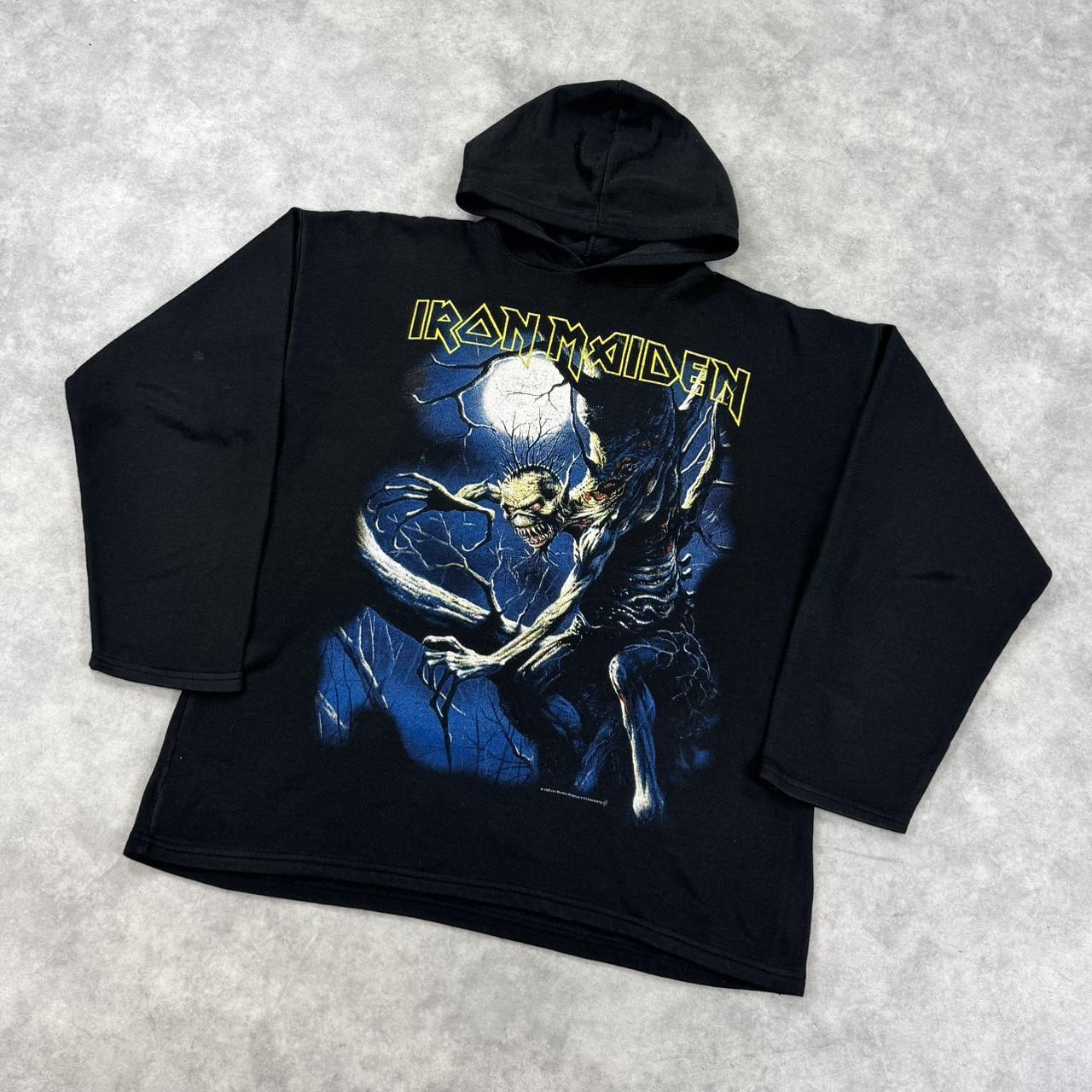 Vintage Iron Maiden print hoodie